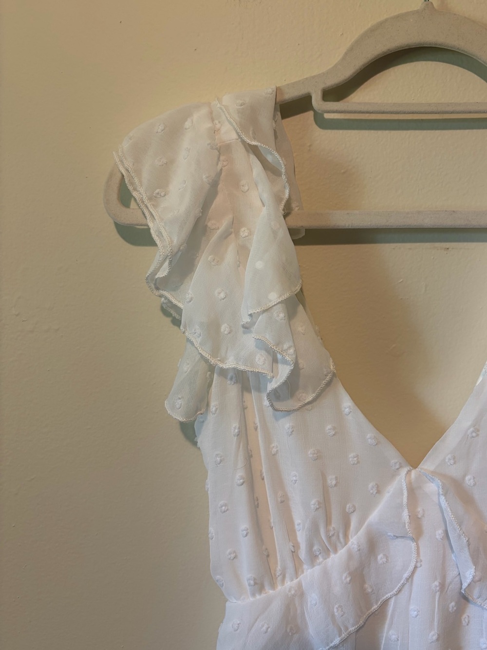 Altar'd State White Ruffle Dress